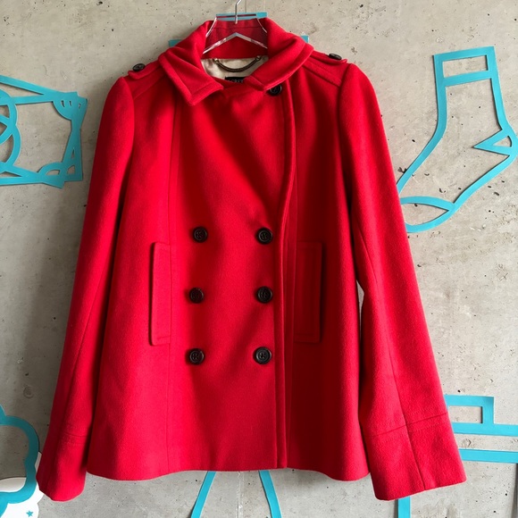 J. Crew 100% Wool Harbor Peacoat - Picture 4 of 10